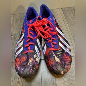 Adidas Adizero Sprint Web Multicolor Track Spikes Athletic Shoes Men's Size 11